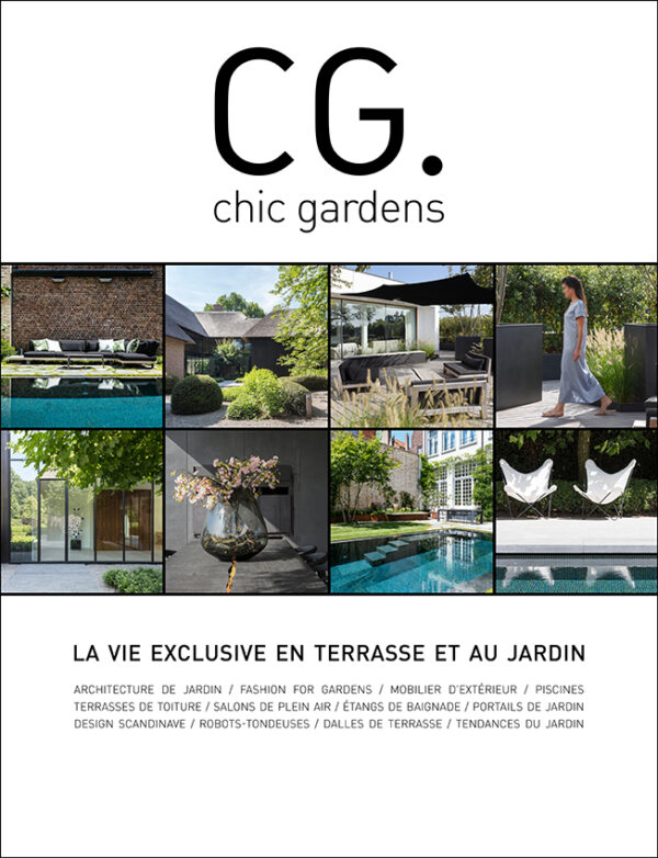 Maintenant en vente dans la boutique en ligne de CG. Concept: Chic Gardens, la révue sur la vie exclusive en terrasse et au jardin.