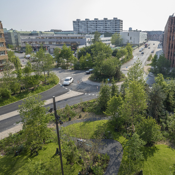 Exemple de projet de végétalisation urbaine (SLA, source : sla.dk)
