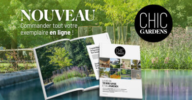 banner CHIC GARDENS édition printemps/été 2024 : votre magazine pour la vie en terrasse et au jardin