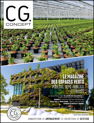 couverture CG Concept édition 02/2024 (juin-juillet-août) : le magazine des espaces verts publics, semi-publics et privés.