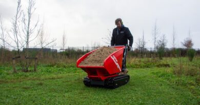 Nouveau dumper GTM Professional avec châssis à chenilles interchangeable.